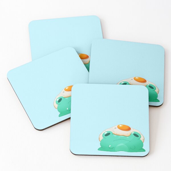 Item preview, Frog with a Fried Egg on his Head Illustration designed and sold by PuffinBerry.
