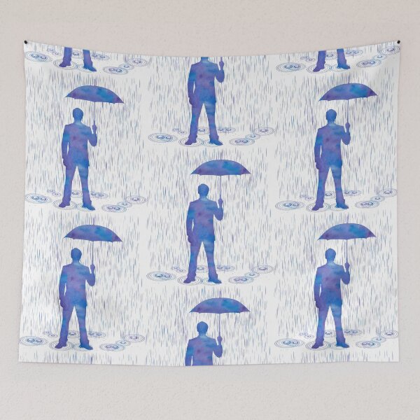 Item preview, Man With Umbrella, Print. designed and sold by Senior-Kuzmin.