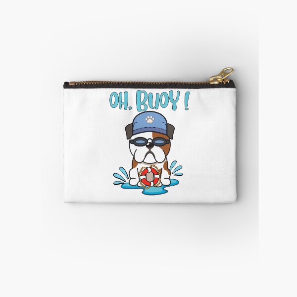 Item preview, Funny Bulldog Goes Swimming with a Buoy, Pun Intended designed and sold by Pet Station.