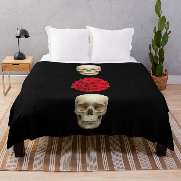 Item preview, Two skulls and a bouquet of roses designed and sold by Lacasadellora.