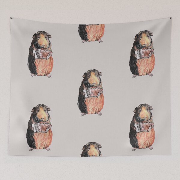 Item preview, Guinea pig accordion player designed and sold by Katerina Makarova.