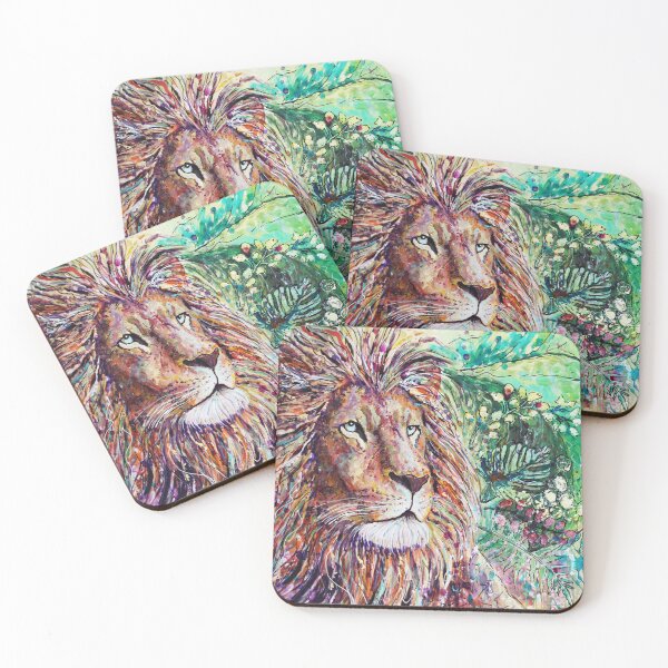 Item preview, Africa Lion Artwork Acrylic Abstract Art designed and sold by Silke Host.