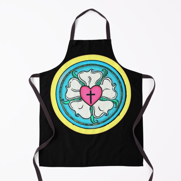 Item preview, Martin Luther Rose Lutheran Symbol Stained Glass Window Look 5 Solas designed and sold by funnytshirtemp.