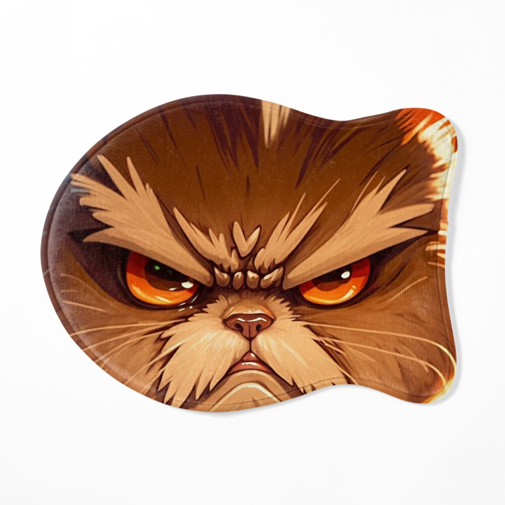 Angry Cat Face - Orange Cat | Art Board Print