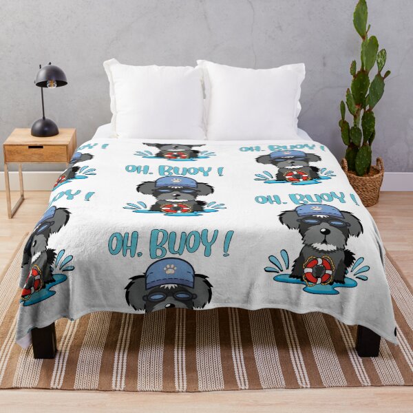 Item preview, Funny Schnauzer Goes Swimming with a Buoy, Pun Intended designed and sold by Pet Station.