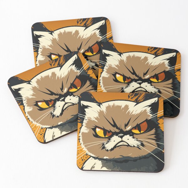 Item preview, Angry Cat Face - Orange Cat designed and sold by BySpinny.