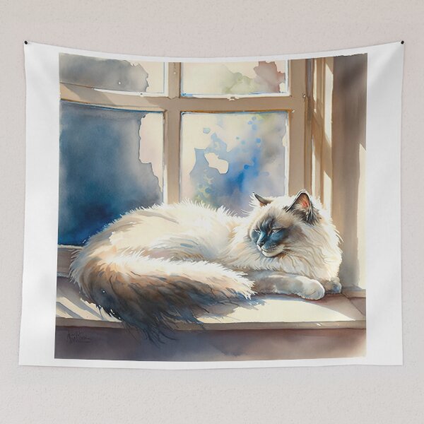 Item preview, The cat in front of the window designed and sold by Kadhaf.