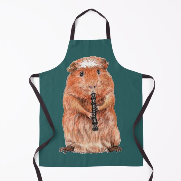 Item preview, Guinea pig playing recorder designed and sold by Katerina Makarova.