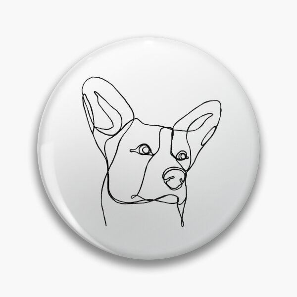 Item preview, One Line Modern Corgi designed and sold by haakondesign.