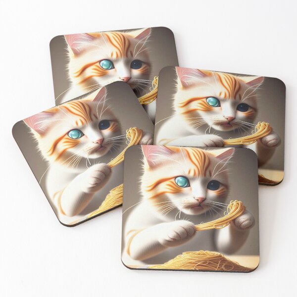 Item preview, Cat Eating Spaghetti #5 designed and sold by Yarora.ai.