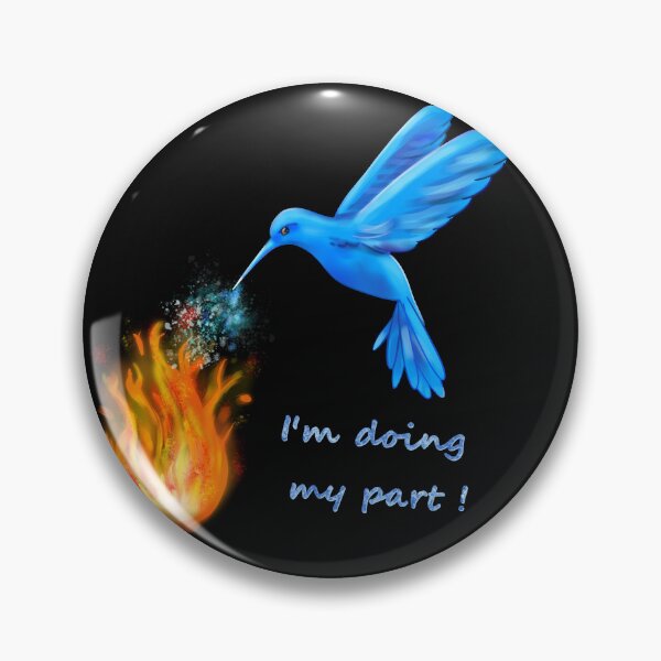Item preview, hummingbird fighting fire designed and sold by Themys24.
