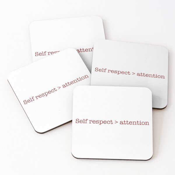 Artikelvorschau, Self respect over attention entworfen und verkauft von CamoQuotes.