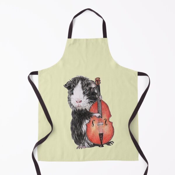 Item preview, Guinea pig musician playing upright bass designed and sold by Katerina Makarova.