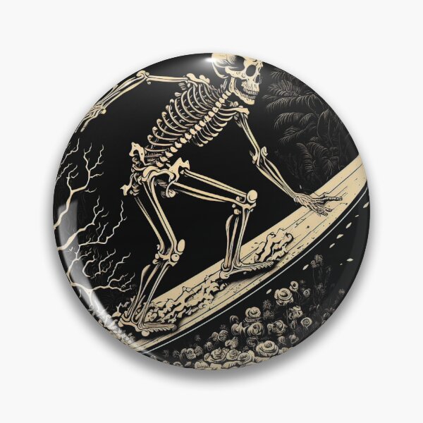 Item preview, DEATH SURFER SKELETON designed and sold by Delicious Design ⭐⭐⭐⭐⭐.