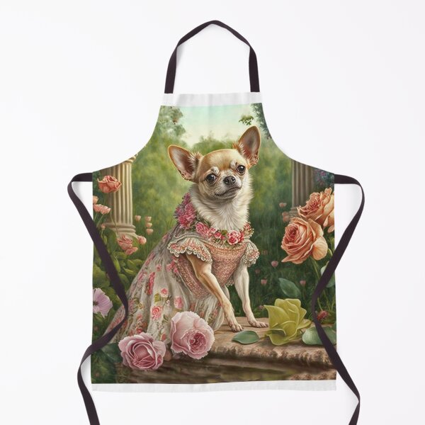 Item preview, Chihuahua Dog in Flower Dress Digital Art designed and sold by candiscamera.