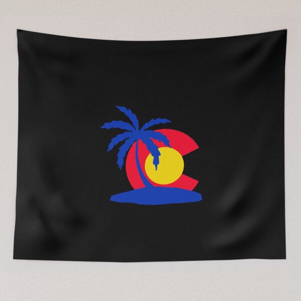 Item preview, Colorado Harvest Flag Florida Palm Tree and Sun designed and sold by Dude  Stuff.