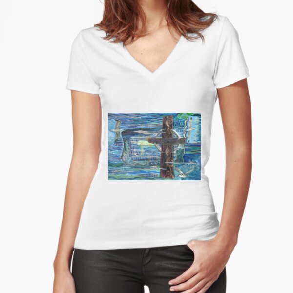 Fitted V-Neck T-Shirt