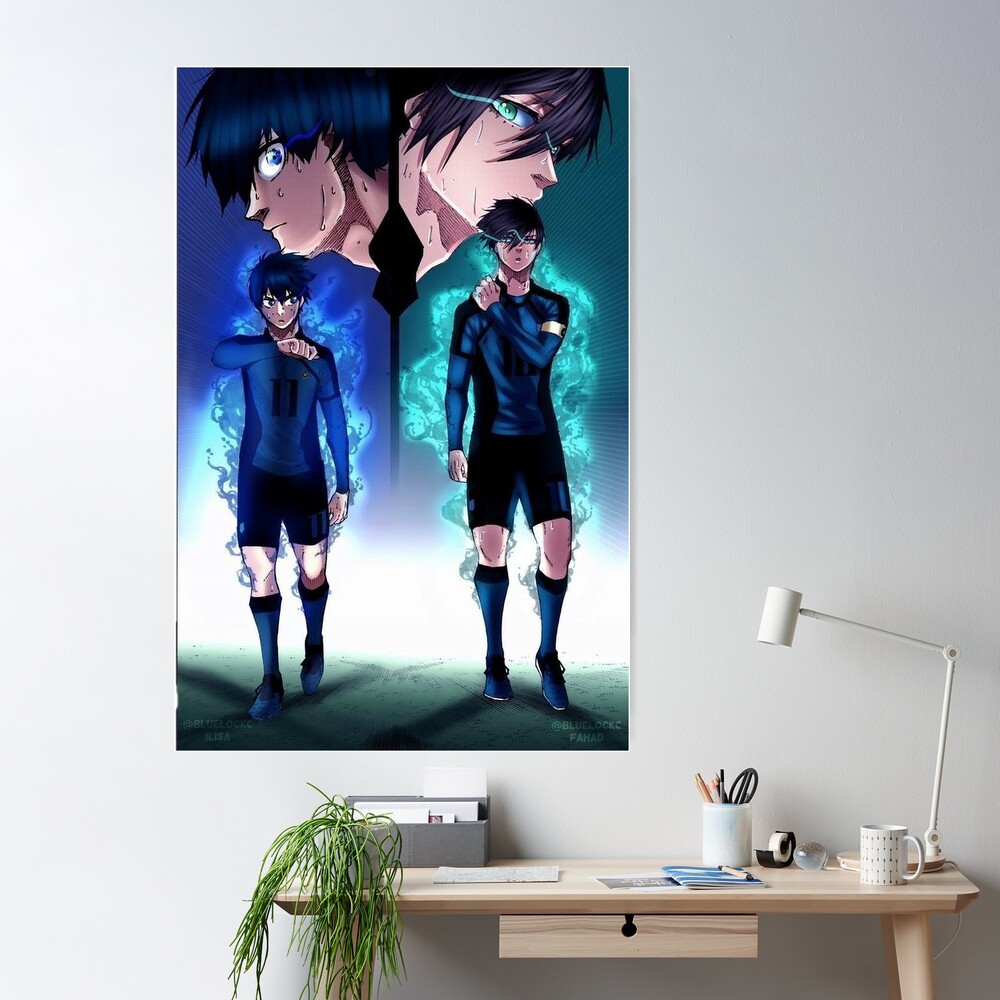MXDL Blue Lock Anime Poster Isagi Yoichi Vs Itoshi Rin Poster 90s Canvas  Wall Art Room Aesthetic Decor Posters 12x18inch(30x45cm) : Buy Online at  Best Price in KSA - Souq is now