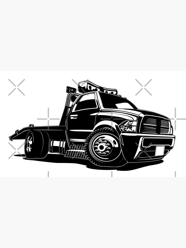 Cartoon Monster Tow Truck Photographic Print for Sale by Mechanick