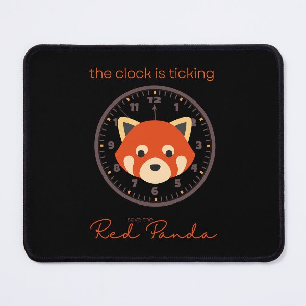 Item preview, Save The Red Panda The Clock Is Ticking Duvet Cover designed and sold by MagicWolfStar.