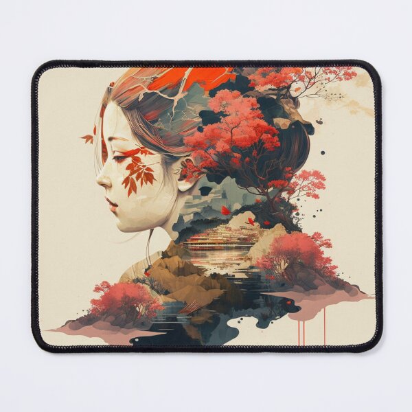 Item preview, mujer asiática flores designed and sold by Olivier Dean.