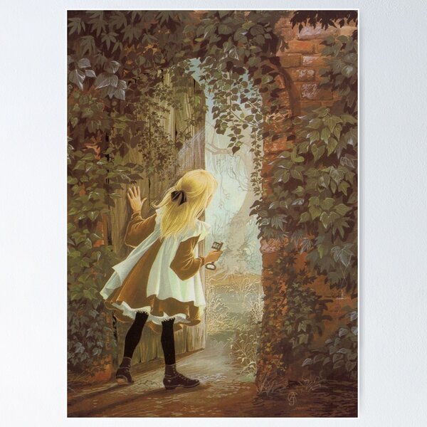 Aperçu de l'œuvre Illustration vintage de jardin secret créée et vendue par IliaLobell.