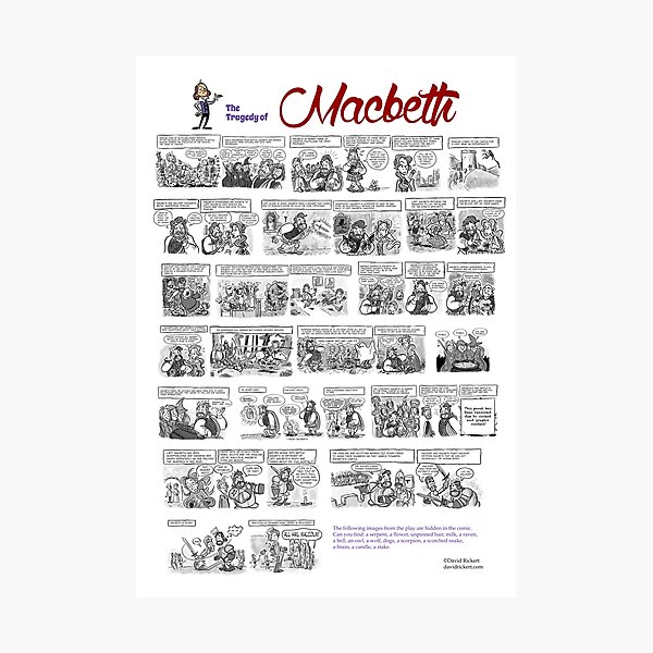 Item preview, Macbeth Comic designed and sold by davidrickert.