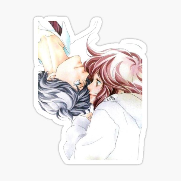 Ao Haru Ride - Futaba Yoshioka & Kou Mabuchi  Sticker for Sale by balvrz