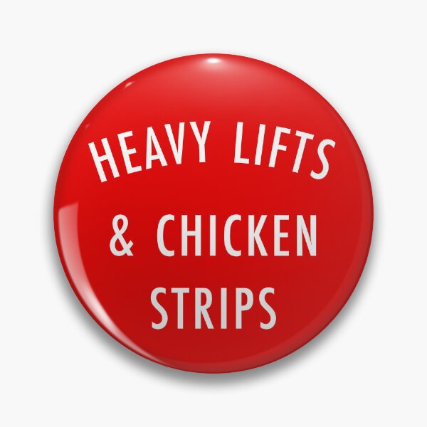 Item preview, Heavy Lifts & Chicken Strips - gym and KFC designed and sold by TeeMonsters.