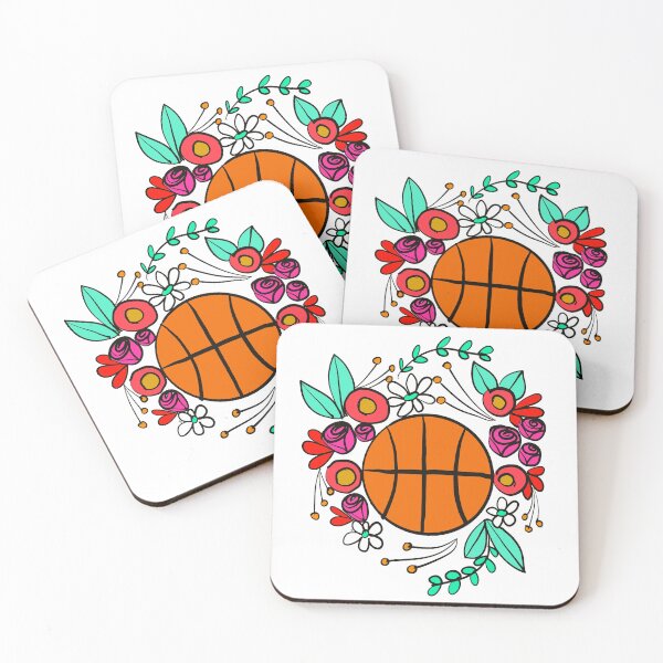 Item preview, Floral basketball  designed and sold by desireeling.