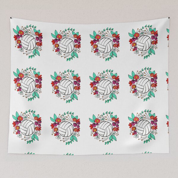 Item preview, Floral volleyball designed and sold by desireeling.