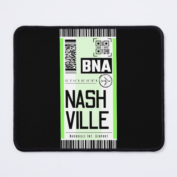 Item preview, NASHVILLE BNA classic luggage tag airport stickers designed and sold by LeddsoDello.