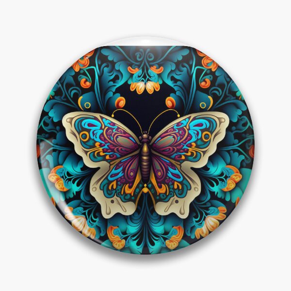 Item preview, Cute Butterfly Pattern | psychedelic colorful butterfly - high resolution designed and sold by Synthetic-Intel.