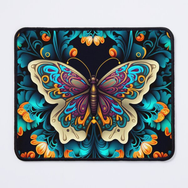 Item preview, Cute Butterfly Pattern | psychedelic colorful butterfly - high resolution designed and sold by Synthetic-Intel.