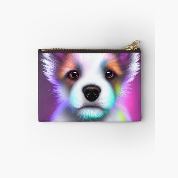Item preview, Bright and Adorable Dog: Painting of a Glowing Fur Puppy in Pastel Colors designed and sold by FreeSpirit-Shop.