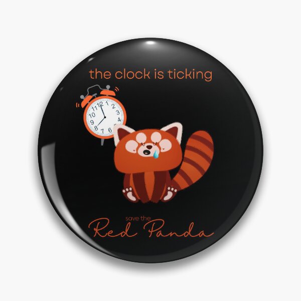 Item preview, The Red Panda The Clock Is Ticking Mouse Pad designed and sold by MagicWolfStar.