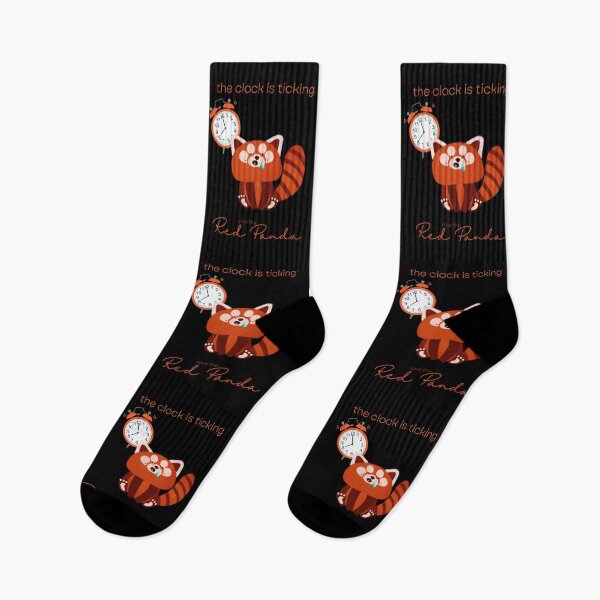 Item preview, The Red Panda The Clock Is Ticking Mouse Pad designed and sold by MagicWolfStar.