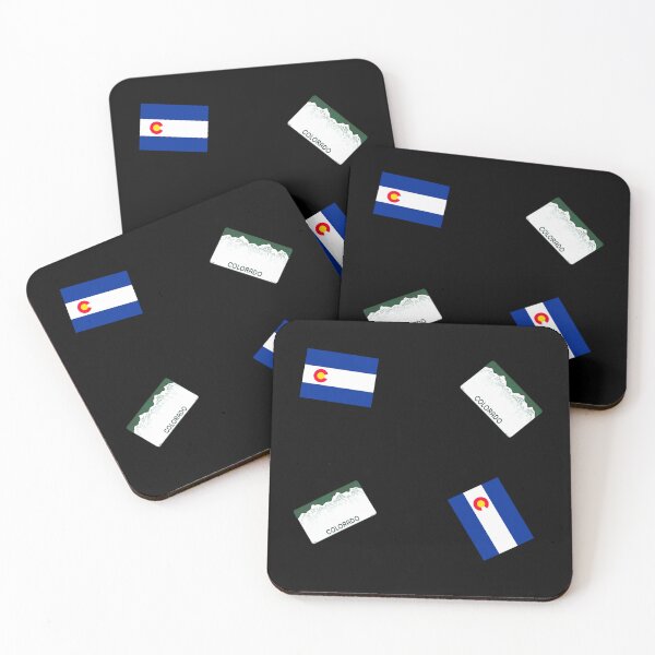 Item preview, Colorado DMV Flag and Colorado License Plate Pattern designed and sold by Dude  Stuff.