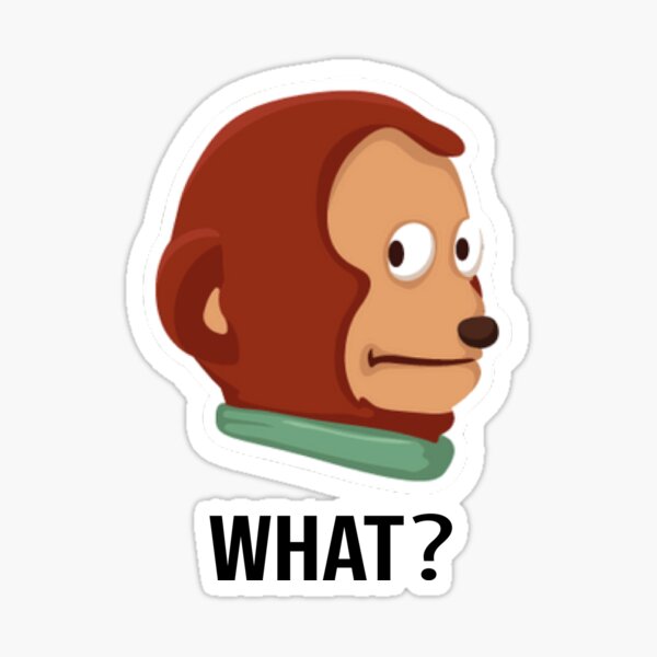 Solo Awkward Look Monkey Puppet Meme Premium Sticker for Sale by HuyenCute