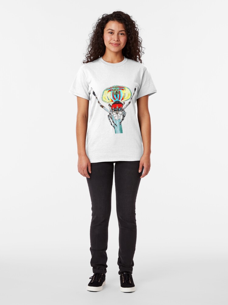 Alternate view of Peacock spider Maratus volans Classic T-Shirt