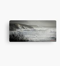 Another Storm coming to Cornwall Metal Print