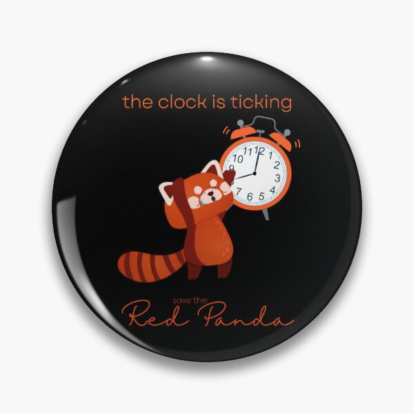 Artikelvorschau, Der rote Panda die Uhr tickt Throw-Kissen entworfen und verkauft von MagicWolfStar.