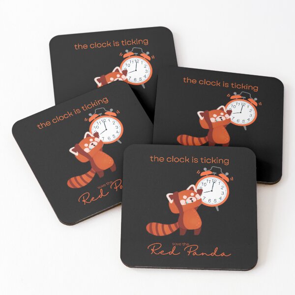 Item preview, The Red Panda The Clock Is Ticking Throw Pillow designed and sold by MagicWolfStar.