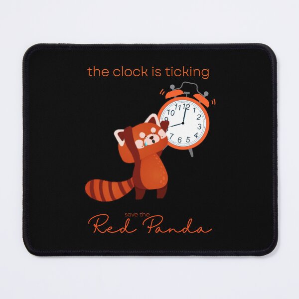 Item preview, The Red Panda The Clock Is Ticking Throw Pillow designed and sold by MagicWolfStar.