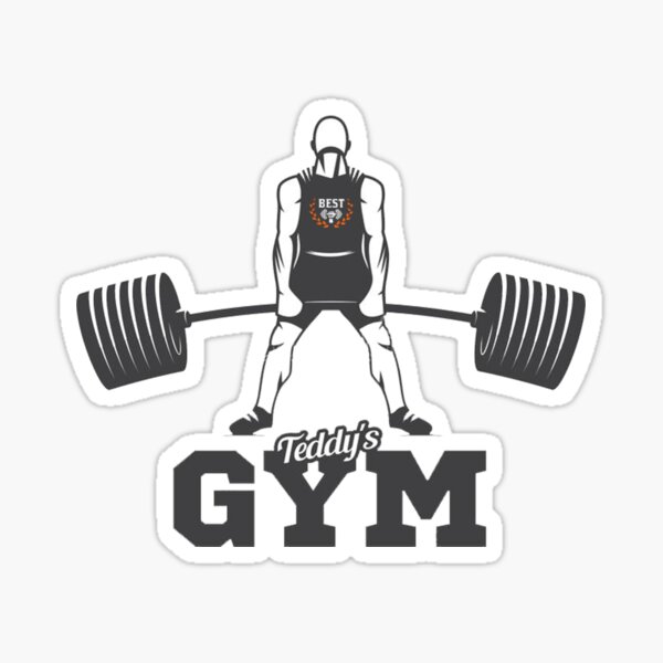 Gym Sticker Funny Workout Sticker for Water Bottle, Gym Motivation Sticker, Weightlifting Sticker, Eat Sleep Gym Repeat