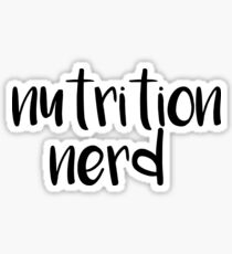 Ernährung Nerd Design Sticker