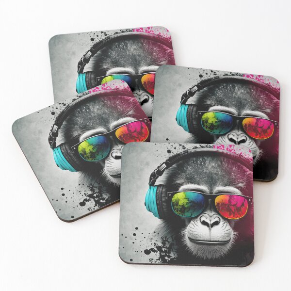 Item preview, color splash music monkey #1 designed and sold by obstinator.