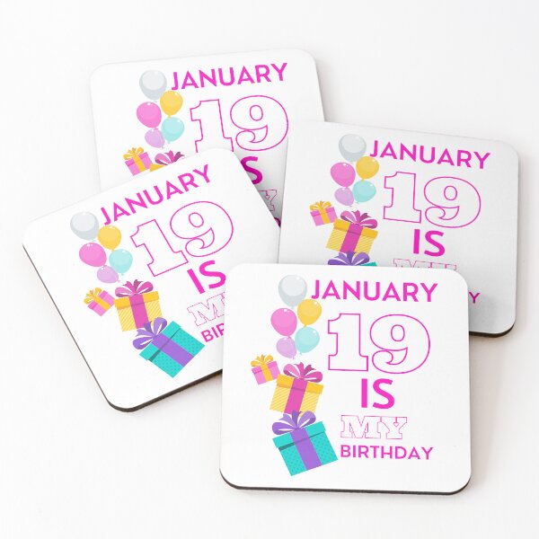 Item preview, January 19 is my Birthday, January 19 is my birthday, January Birthday Quotes Aesthetic, January Birthday Month designed and sold by Celebrationist.
