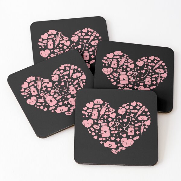 Item preview, Girls Women Nurses Valentines Day Hearts Stethoscope - "Heart of Healthcare: A Valentine's Day Tribute to Girls, Women, and Nurses with Stethoscopes" designed and sold by sweary12.