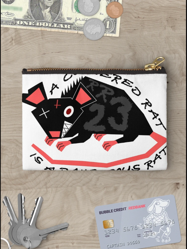 Thumbnail 3 of 4, Zipper Pouch, Ratty Rage Rot designed and sold by RagingRat23.